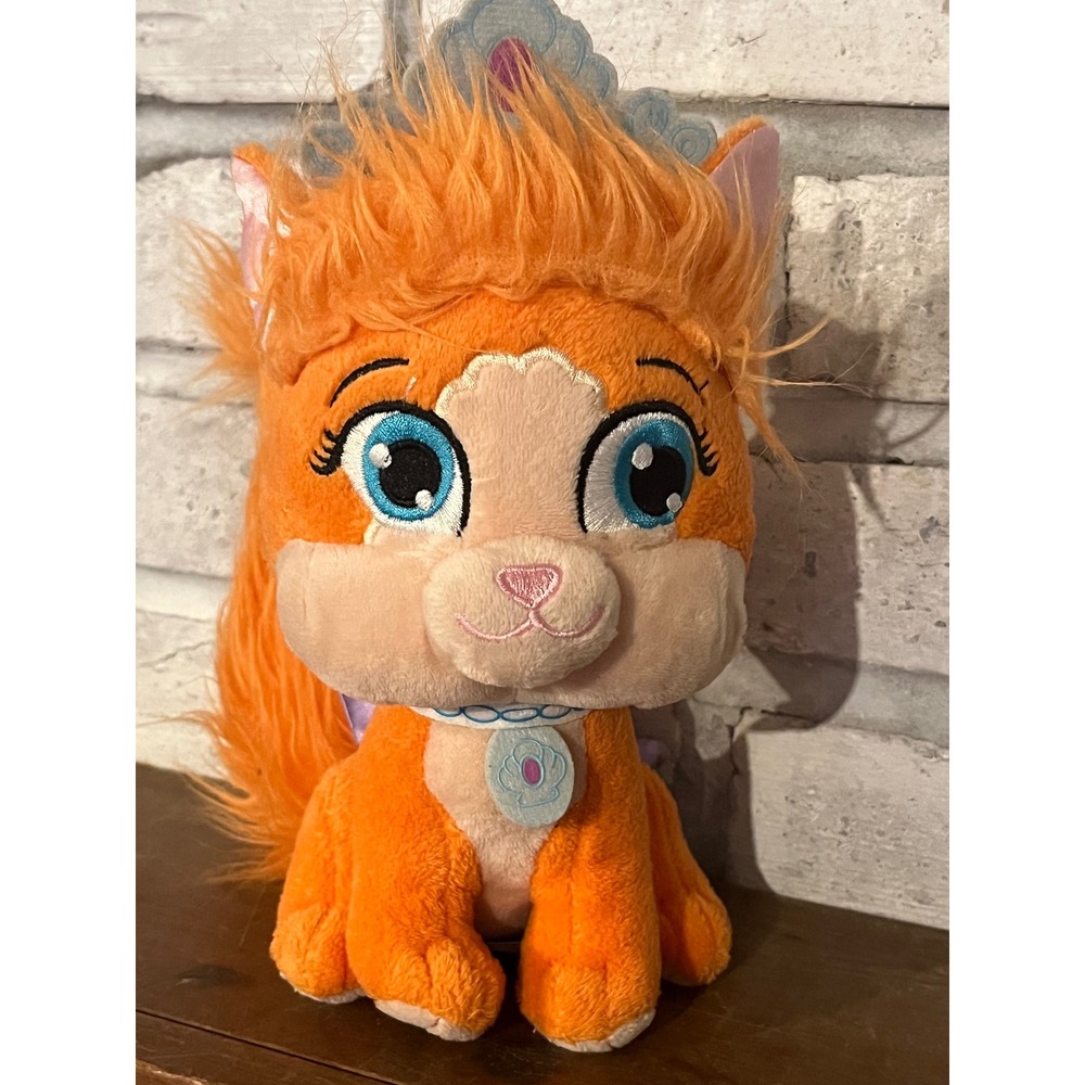 Disney Little‎ Mermaid Princess Palace Pets Ariel's TREASURE Orange Cat Plush